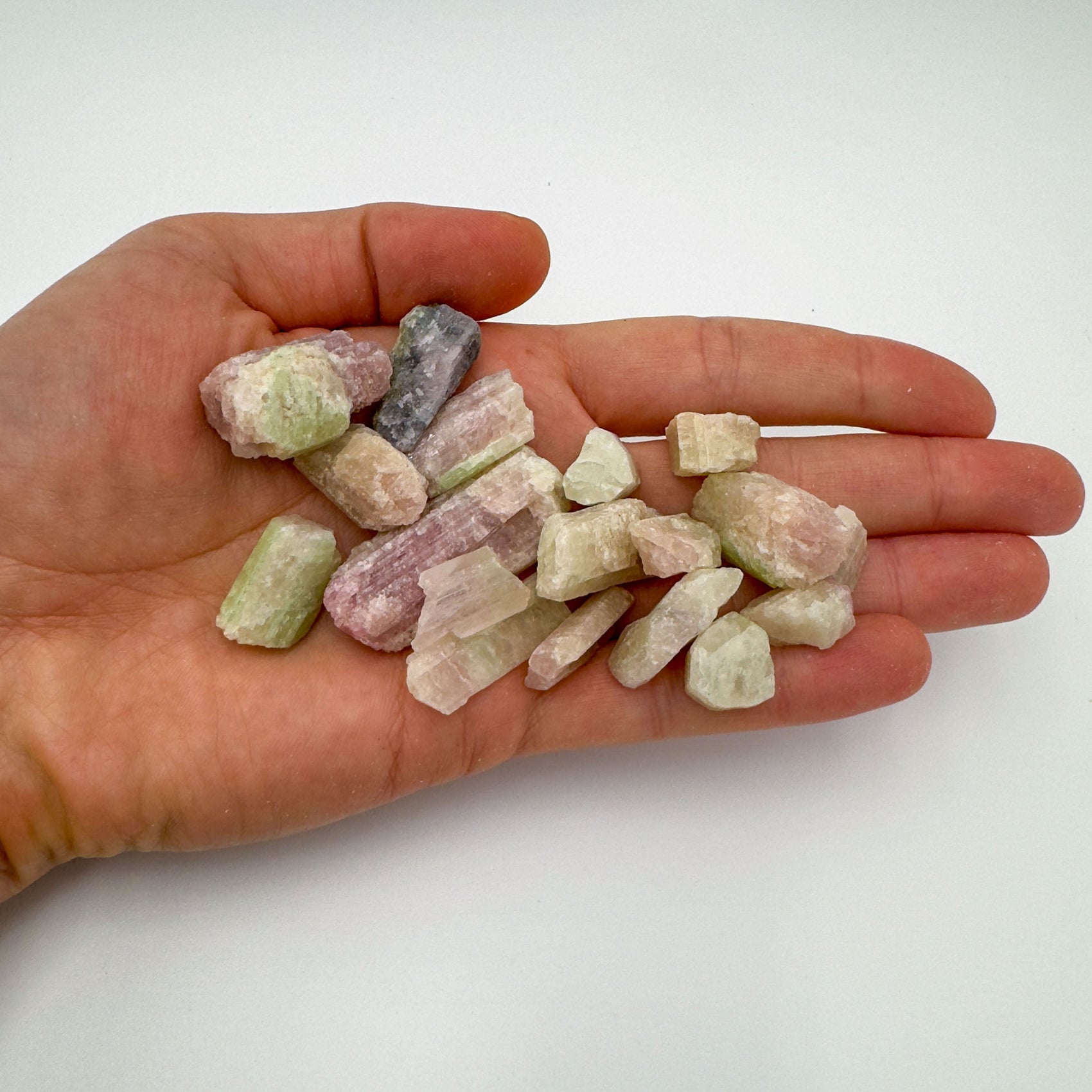Raw Watermelon Tourmaline rough from Minas Gerais Brazil bulk lot