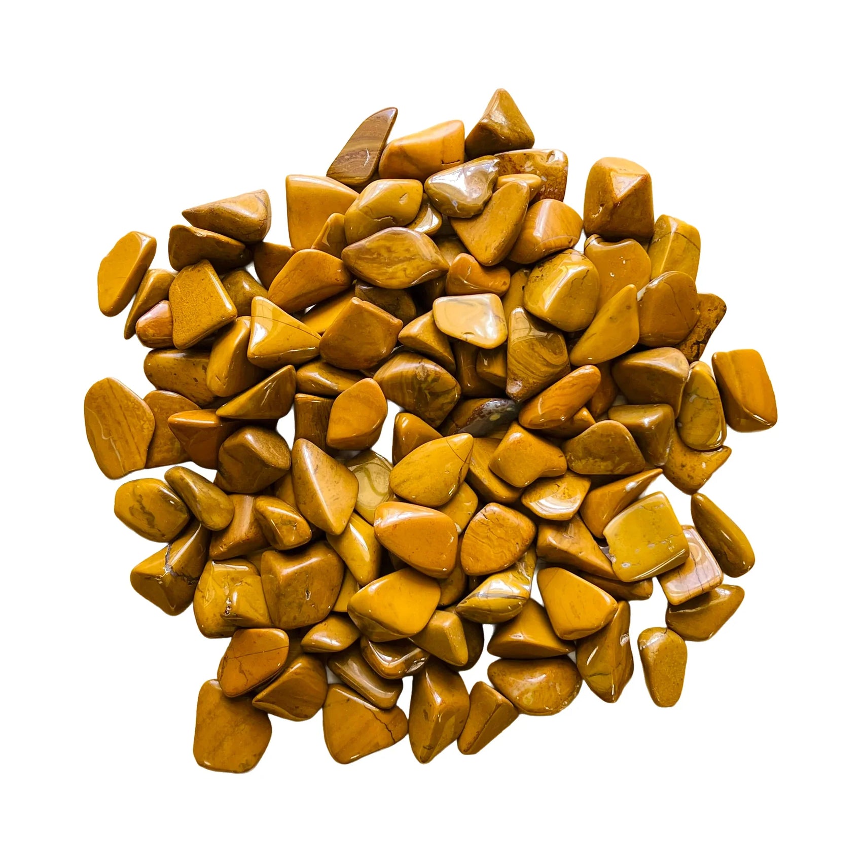 Yellow Jasper Crystals for Confidence & Energy — yellow polished, hand-selected AA from Madagascar